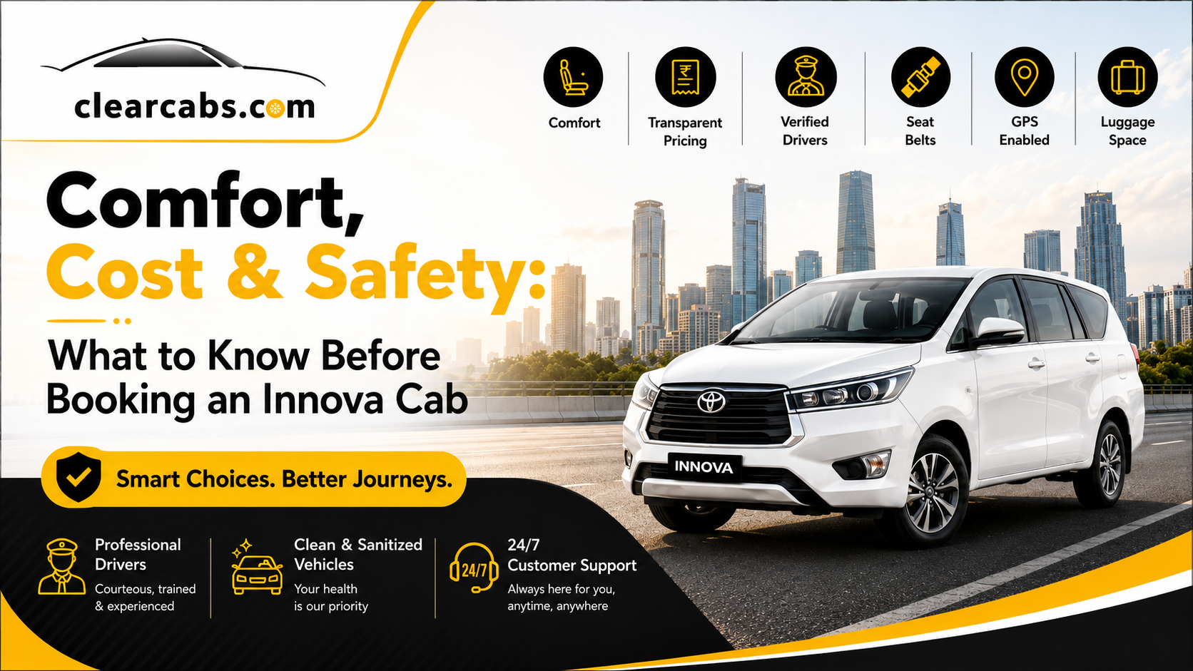 Comfort, Cost & Safety: What to Know Before Booking an Innova Cab