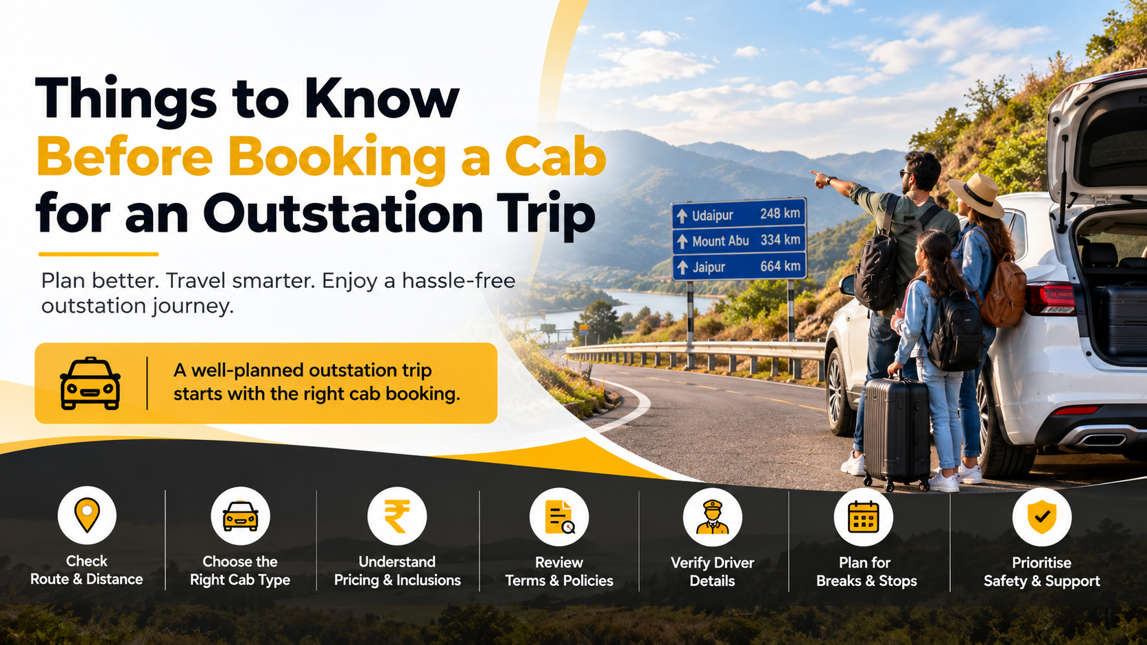 Things to Know Before Booking a Cab for an Outstation Trip